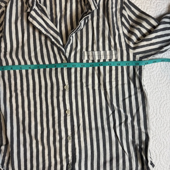 Victoria's Secret Black and White Striped Pajama Set cotton blend - Picture 6 of 13